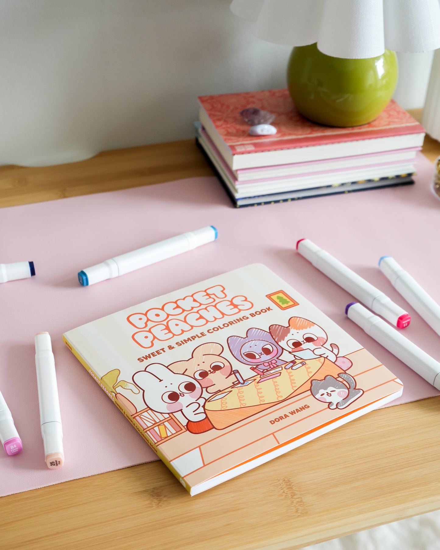 Pocket Peaches Sweet & Simple Coloring by Dora Wang