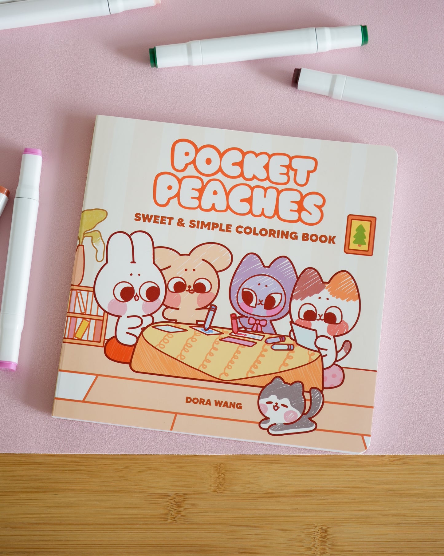 Pocket Peaches Sweet & Simple Coloring by Dora Wang