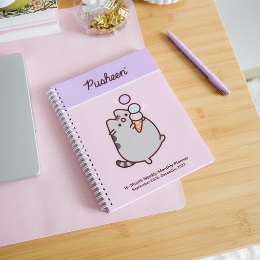 Pusheen 16-Month 2026-2027 Weekly/Monthly Planner Calendar by Claire Belton