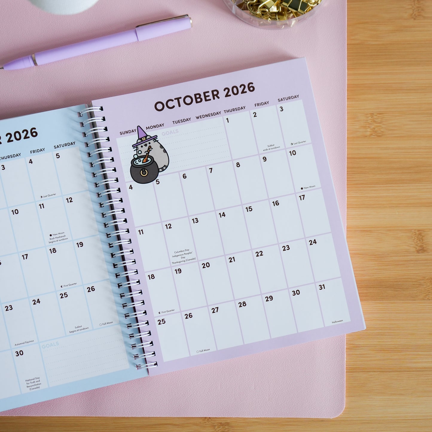 Pusheen 16-Month 2026-2027 Weekly/Monthly Planner Calendar by Claire Belton