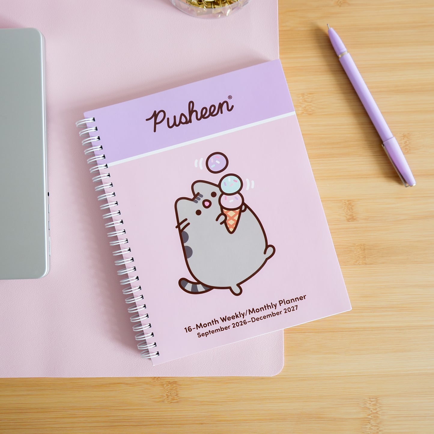 Pusheen 16-Month 2026-2027 Weekly/Monthly Planner Calendar by Claire Belton